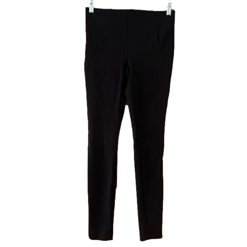 Joan Vass New York Black Stretch Pull On Pants XS - Picture 1 of 4